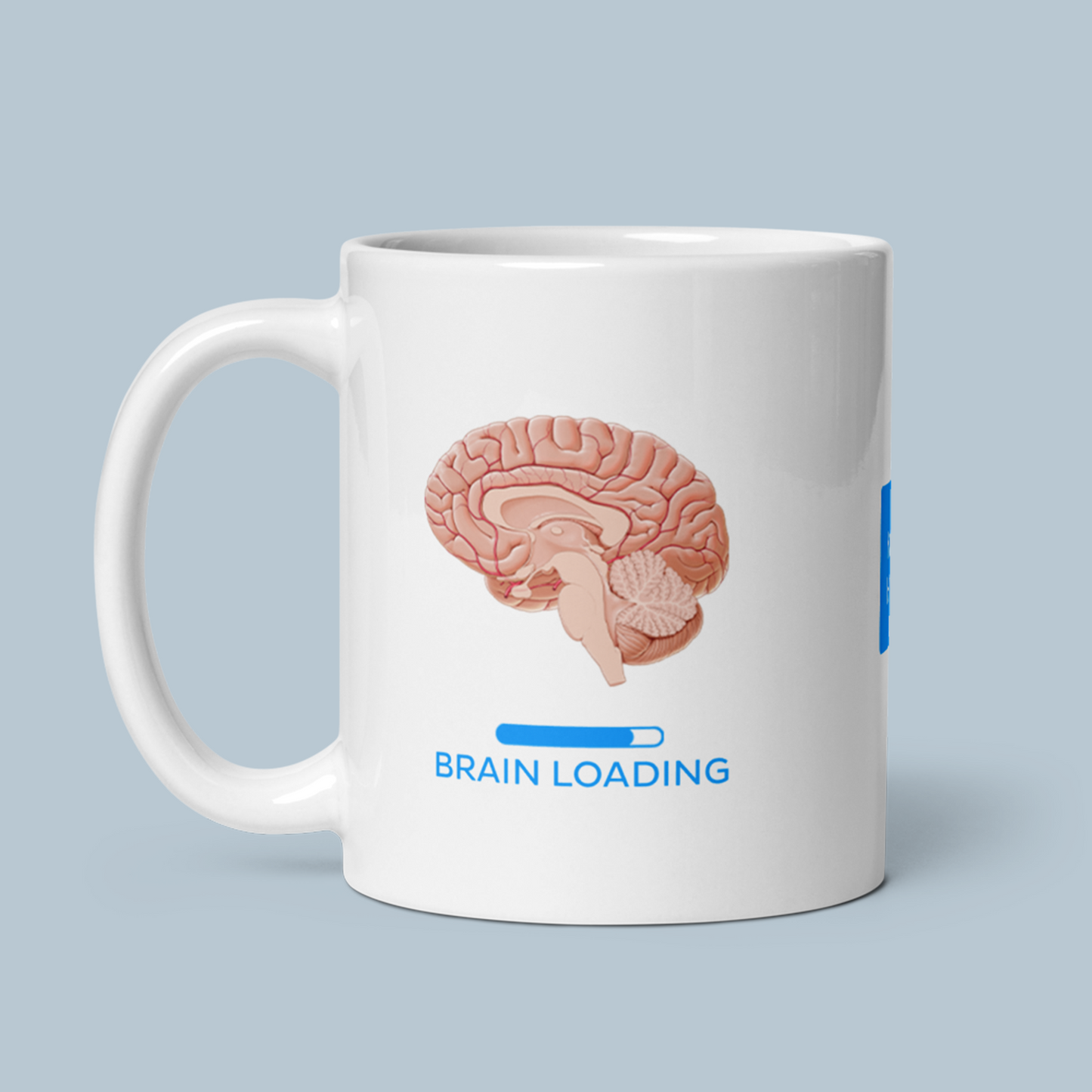 Brain Loading - White glossy mug