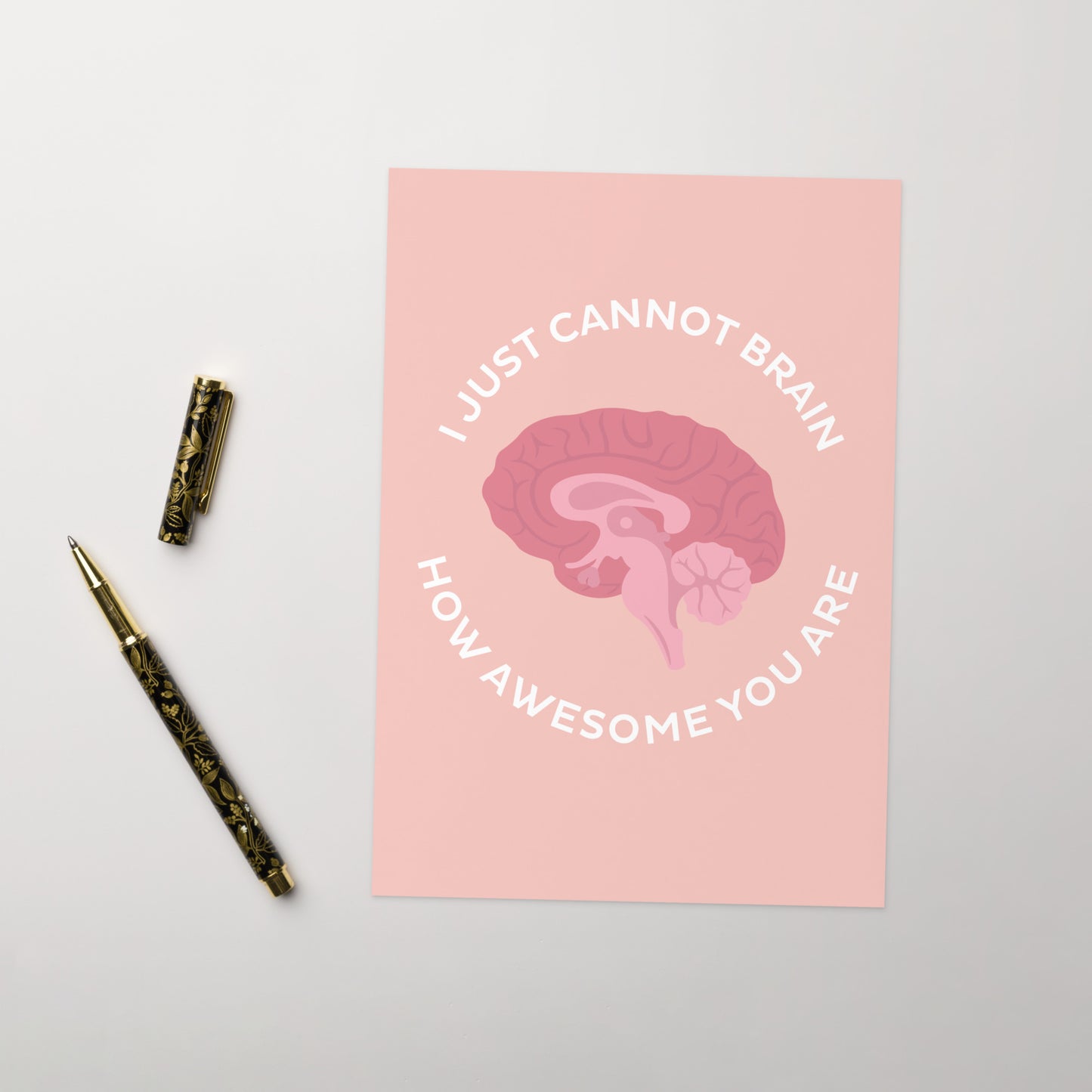 Cannot brain - Greeting card