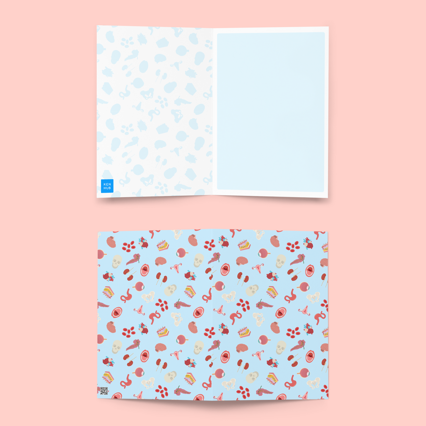 Cartoon Organs - Greeting card