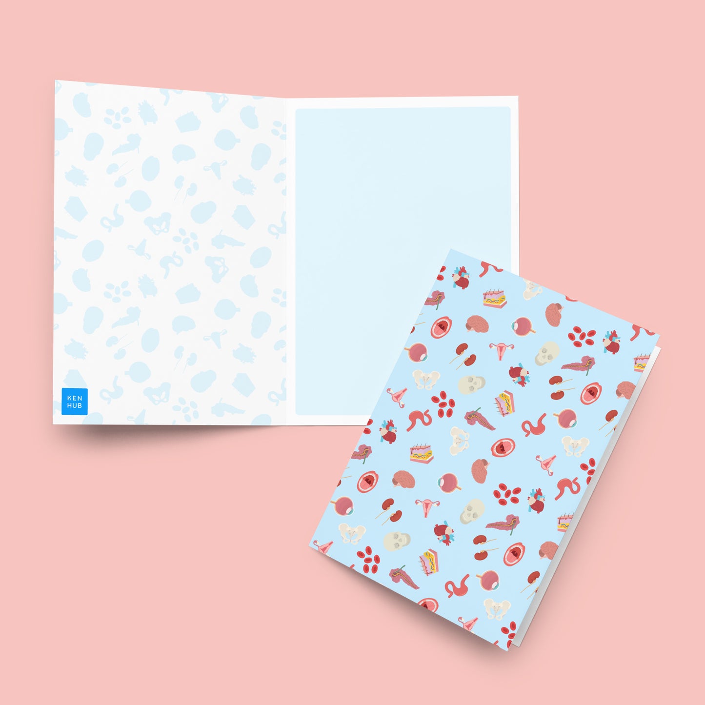Cartoon Organs - Greeting card