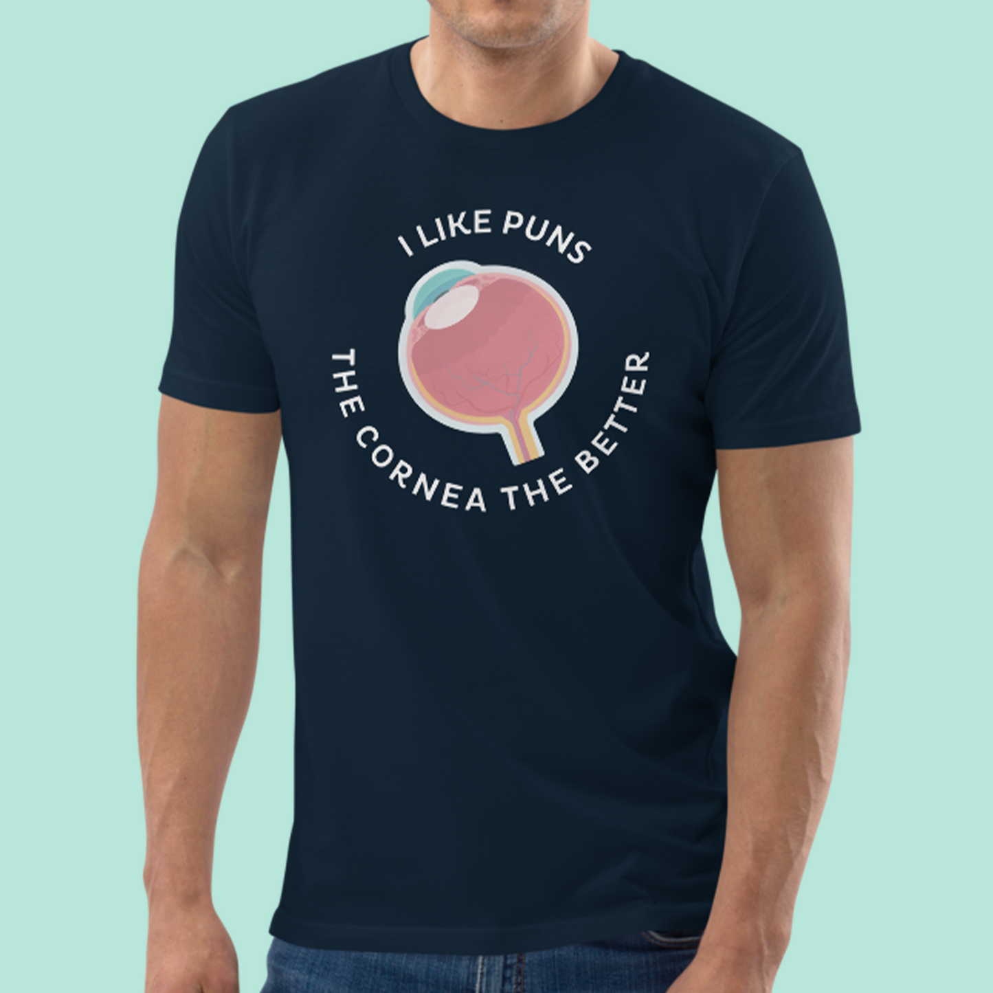 Cornea Pun - Unisex Organic Cotton T-Shirt