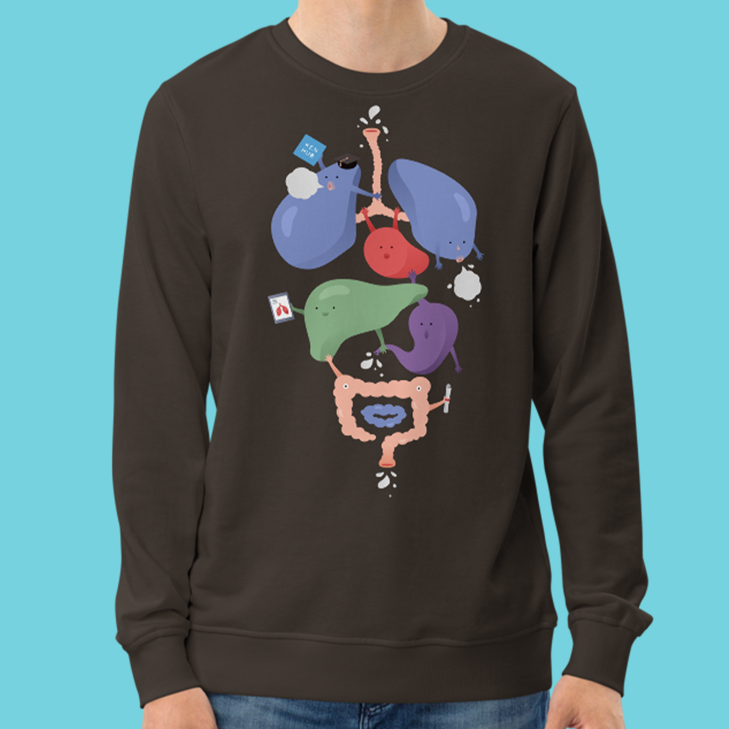 Cuddling Organs - Unisex Organic Sweatshirt