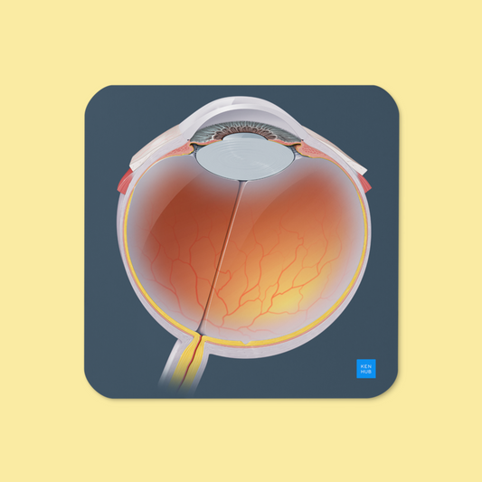 Eyeball - Cork-back coaster