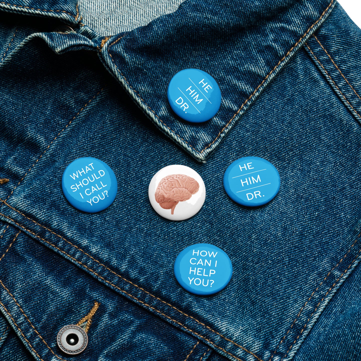 Pronoun Pins (he/him)