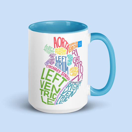 Lettered Heart - Mug with Color Inside