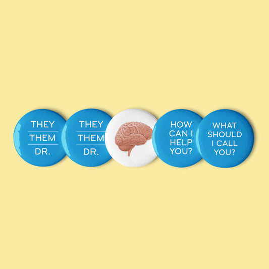 Pronoun Pins (they/them)