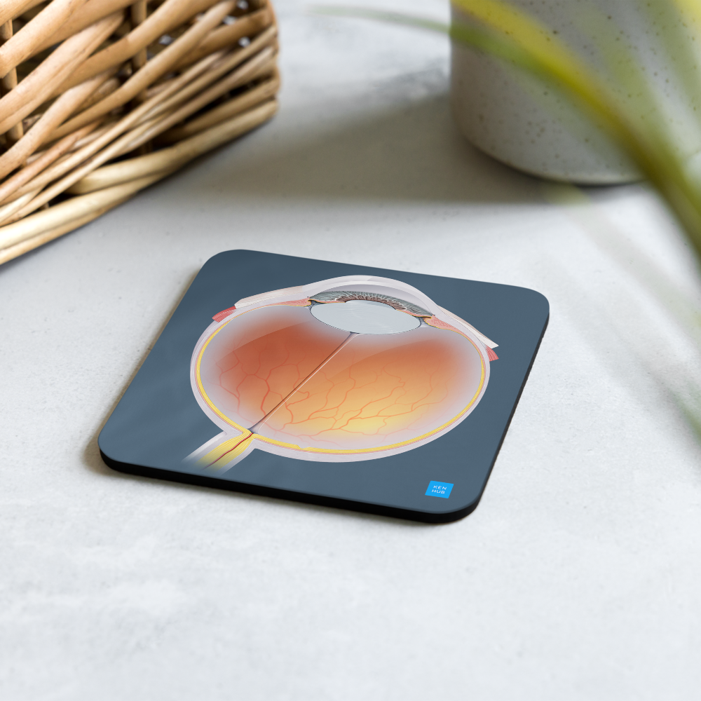 Eyeball - Cork-back coaster