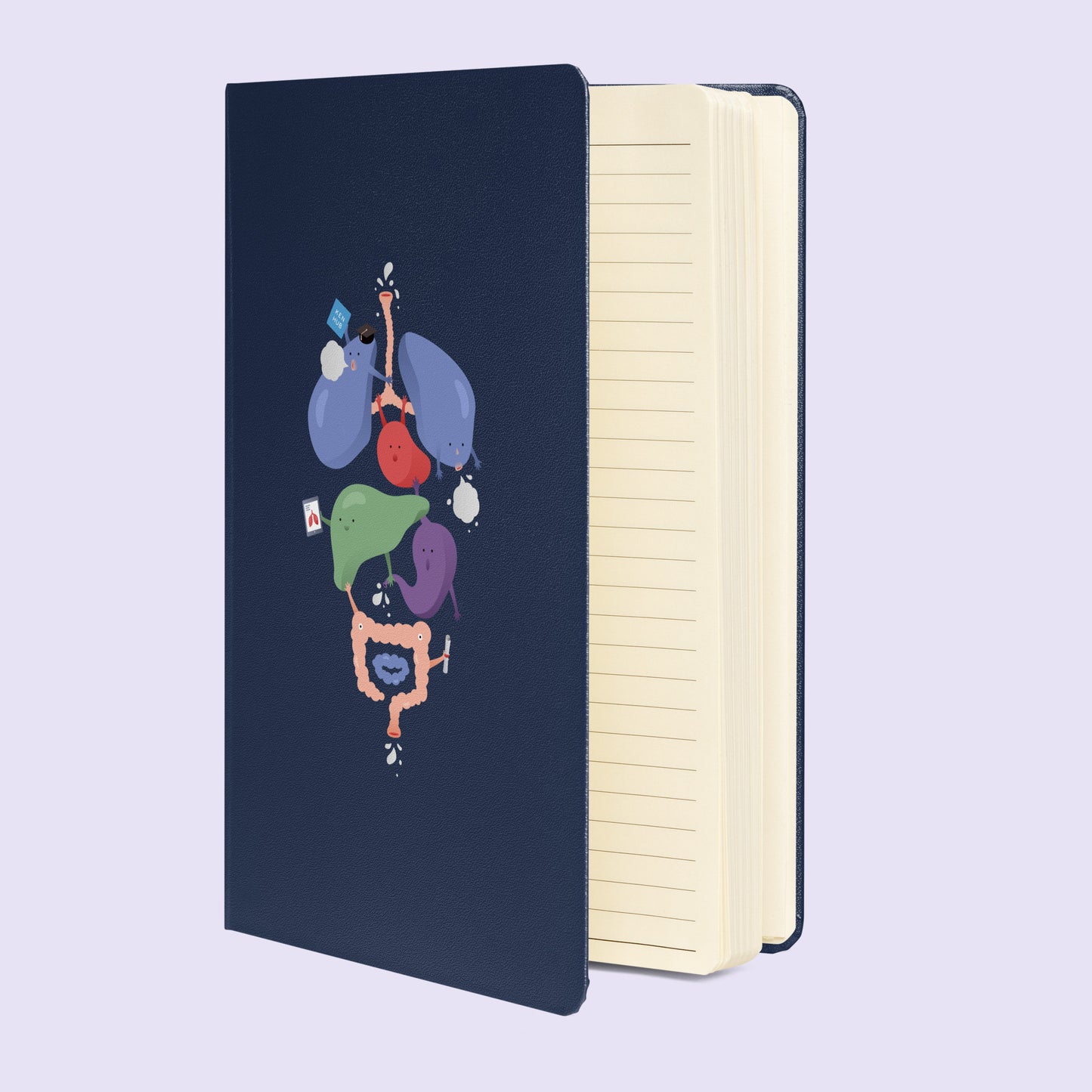 Cuddling Organs - Hardcover Notebook