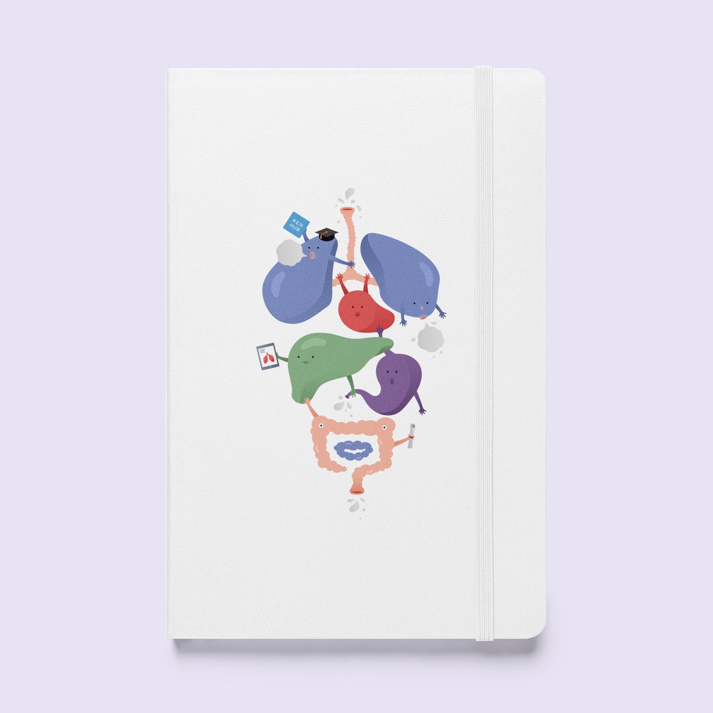 Cuddling Organs - Hardcover Notebook