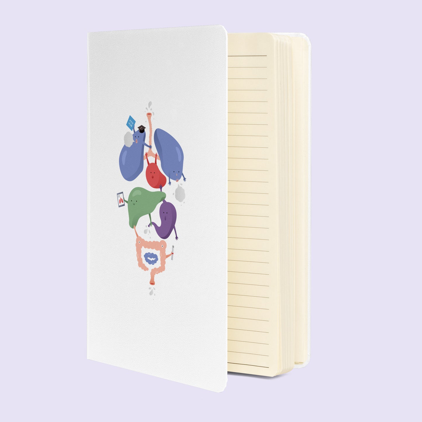 Cuddling Organs - Hardcover Notebook