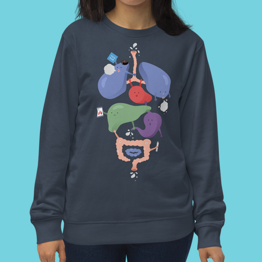 Cuddling Organs - Unisex Organic Sweatshirt