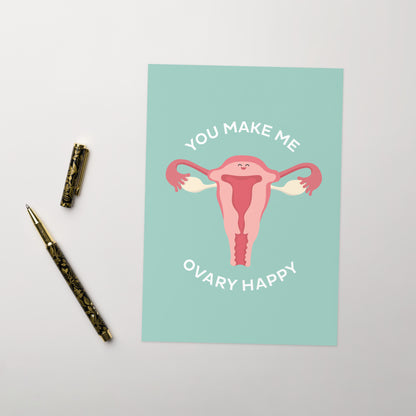 Ovary happy - Greeting card