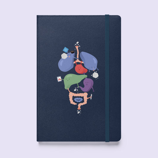 Cuddling Organs - Hardcover Notebook