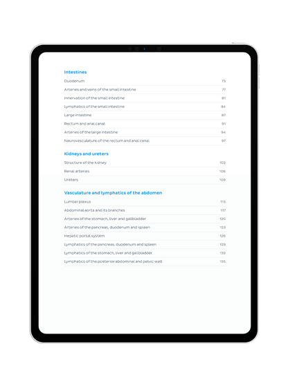Abdomen Anatomy: Lecture Notes
